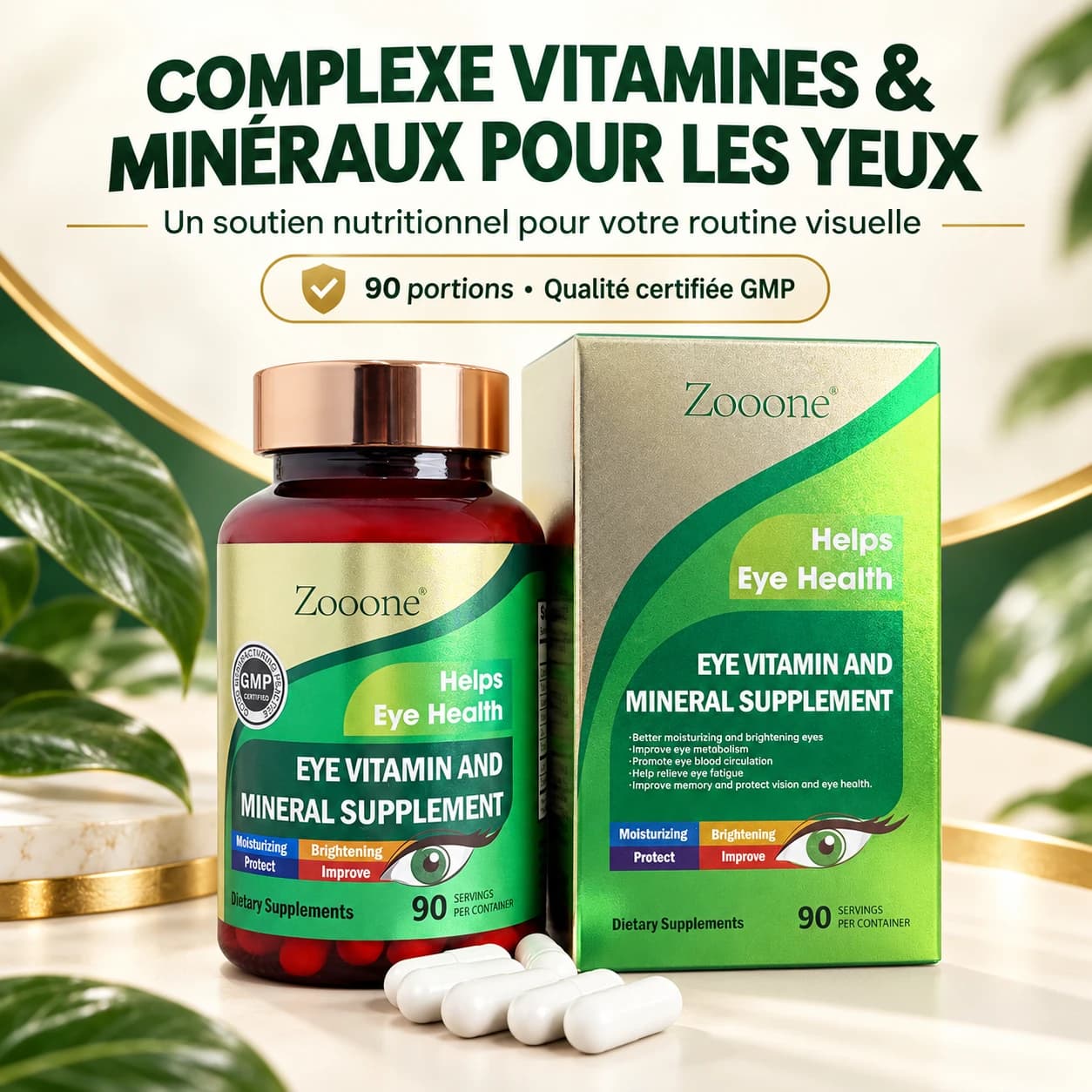 Eye Vitamin & Mineral Supplement – 90 Capsules